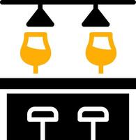 Bar Counter Creative Icon Design vector