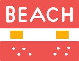 Beach Creative Icon Design vector