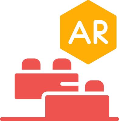 Ar Building Blocks Creative Icon Design
