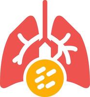 Lung Cancer Creative Icon Design vector