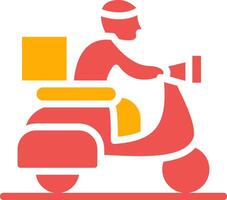 diseño de icono creativo de bicicleta de entrega vector