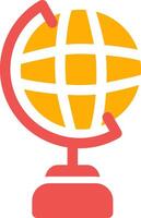 Globe Stand Creative Icon Design vector
