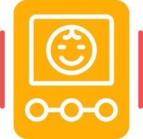 Baby Monitor Creative Icon Design vector