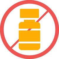 No Alcohol Creative Icon Design vector