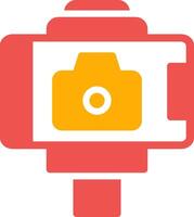 Selfie Stick Creative Icon Design vector