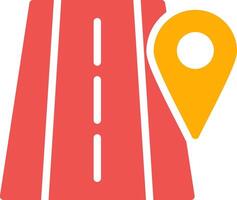 Road Location Creative Icon Design vector