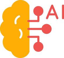 Artificial Intelligence Creative Icon Design vector