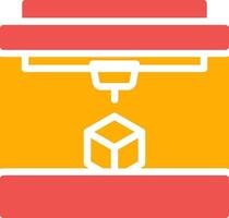 3D Printing Creative Icon Design vector