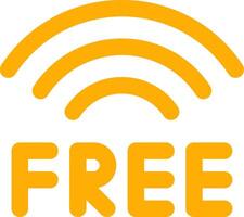 Free Wifi Creative Icon Design vector