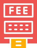 ATM Fees Creative Icon Design vector