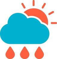 Rain Creative Icon Design vector