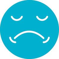 Sad Creative Icon Design vector