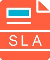 SLA Creative Icon Design vector