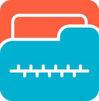 Zip Folder Creative Icon Design vector