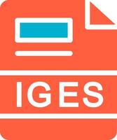 IGES Creative Icon Design vector