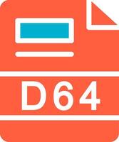 d64 creativo icono diseño vector