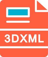 3DXML Creative Icon Design vector