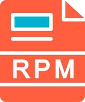 RPM Creative Icon Design vector