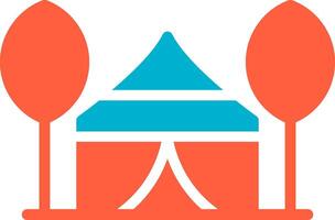 Tent Creative Icon Design vector
