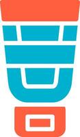Sunscreen Creative Icon Design vector