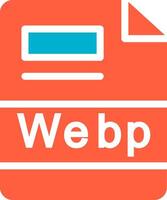 Webp Creative Icon Design vector