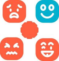 Perceiving Emotions Creative Icon Design vector