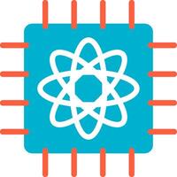 Quantum Computer Creative Icon Design vector