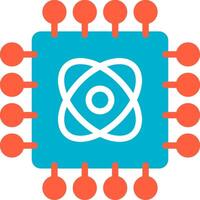 Quantum Technology Creative Icon Design vector