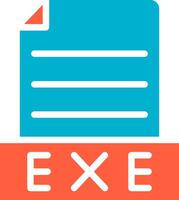 Exe Creative Icon Design vector