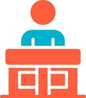 Receptionist Creative Icon Design vector