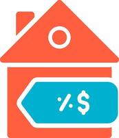 House Sale Creative Icon Design vector