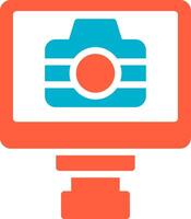 Lcd Camera Creative Icon Design vector