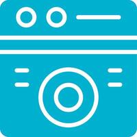 Washing Machine Creative Icon Design vector