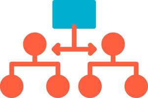 Labeled Hierarchy Creative Icon Design vector