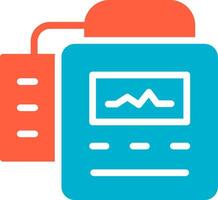 Defibrillator Creative Icon Design vector
