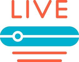 Live Stream Creative Icon Design vector