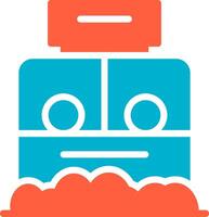 Ticket Box Creative Icon Design vector