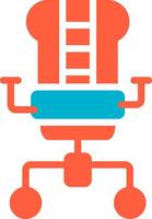 Gaming Chair Creative Icon Design vector