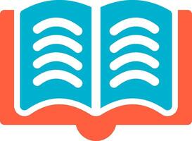 diseño de icono creativo de libro abierto vector