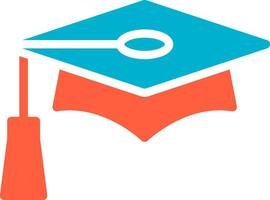 Graduation Cap Creative Icon Design vector