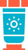 Sunscreen Creative Icon Design vector