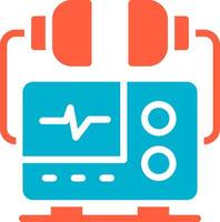 Defibrillator Creative Icon Design vector