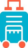 Travel Bag Creative Icon Design vector