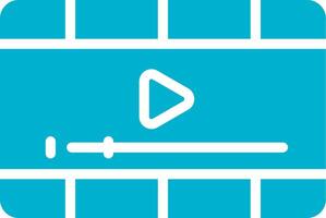 Video Player Creative Icon Design vector