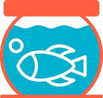 Fish Bowl Creative Icon Design vector