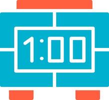 Digital Clock Creative Icon Design vector