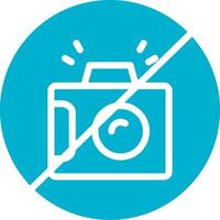 No Camera Creative Icon Design vector