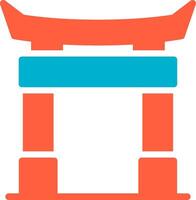 Torii Gate Creative Icon Design vector