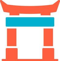 diseño de icono creativo de puerta torii vector