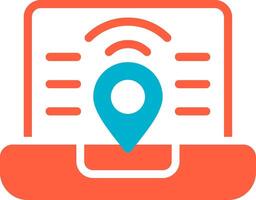 Digital Nomad Hub Creative Icon Design vector